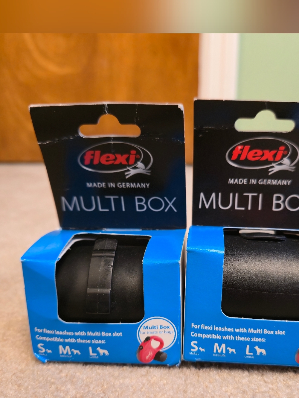 2x Flexi Multi Box Stores Treats or Waste Bags NEW